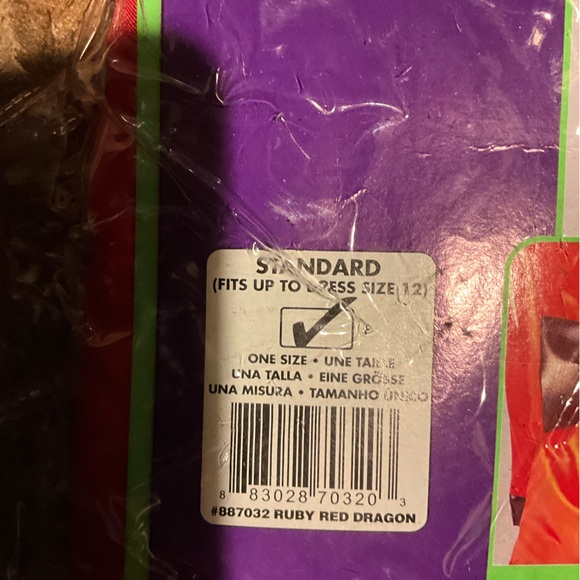 Rubie's Ruby Red Dragon Costume KAMONO GEISHA WARRIORS new 2pc - Picture 4 of 8